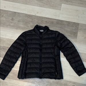 Men's Black Quilted Packable Puffer Jacket